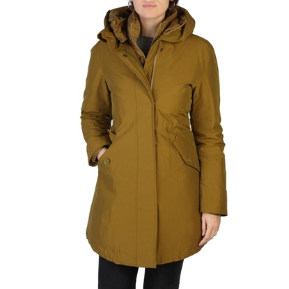 Picture of Woolrich Women Clothing Long-3In1-Parka-496 Green