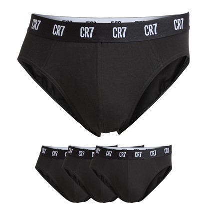 Picture of Cr7 Cristiano Ronaldo Men Underwear 8110-6610 Tripack Black
