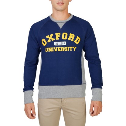 Oxford University Men Clothing Oxford-Fleece-Raglan Blue